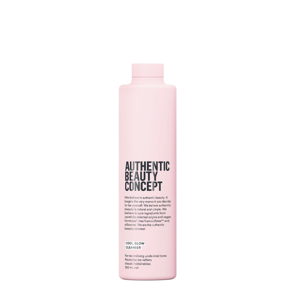 Authentic Beauty Concept - Cool Glow Cleanser 300 ml – lilla shampoo for nøytralisering av gule toner