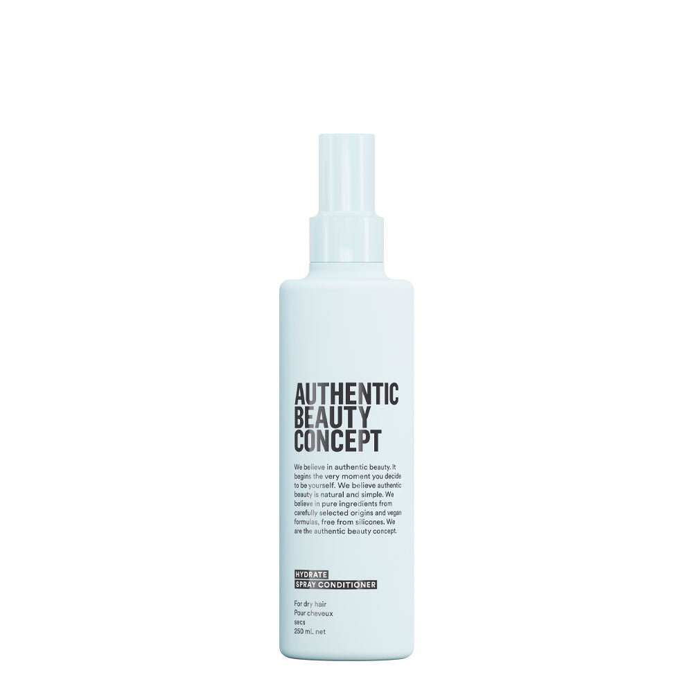 Authentic Beauty Concept Hydrate Spray Conditioner 250ml – fuktighetsgivende leave-in balsam for tørt og krøllete hår