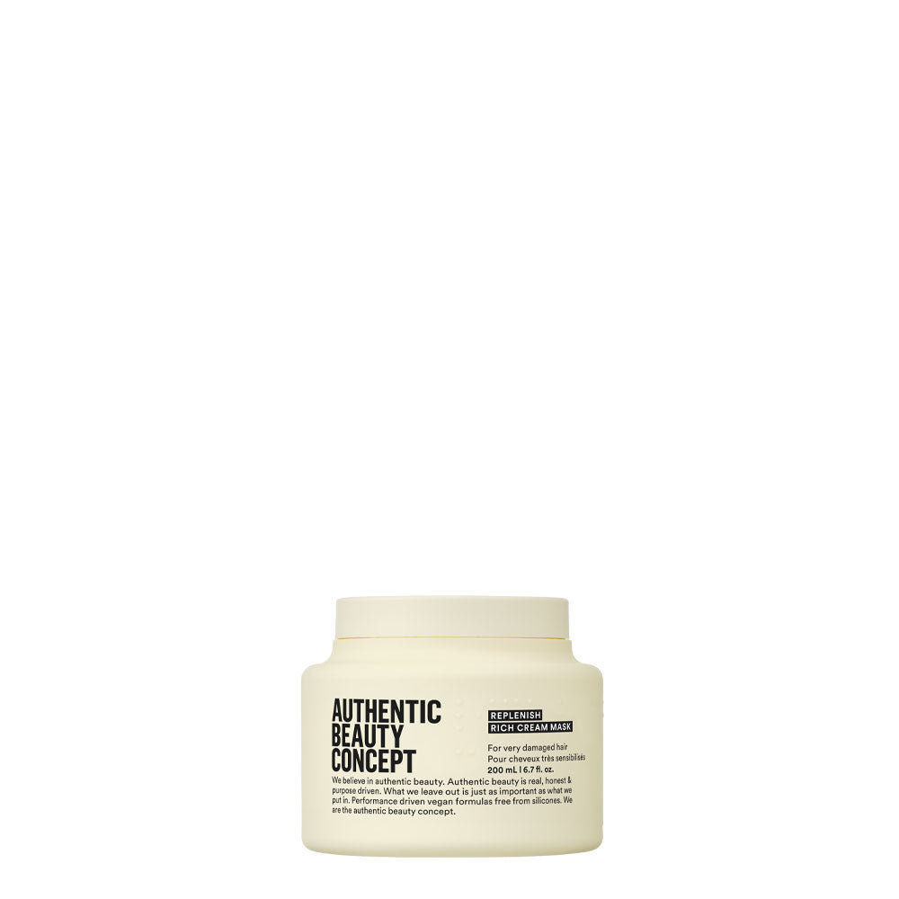 Authentic Beauty Concept Replenish Rich Cream Mask 200ml - intensiv hårkur for tykt og grovt hår