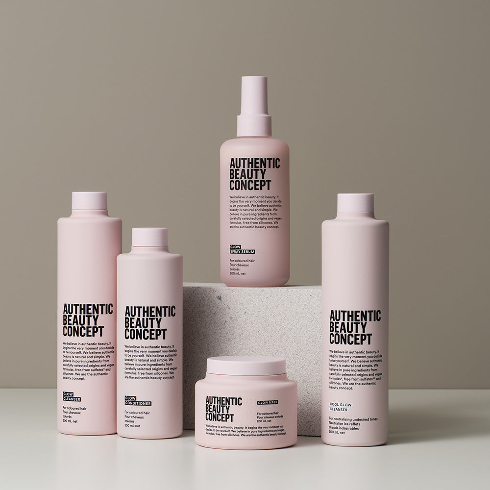 Authentic Beauty Concept - Cool Glow Cleanser 300 ml – lilla shampoo for nøytralisering av gule toner