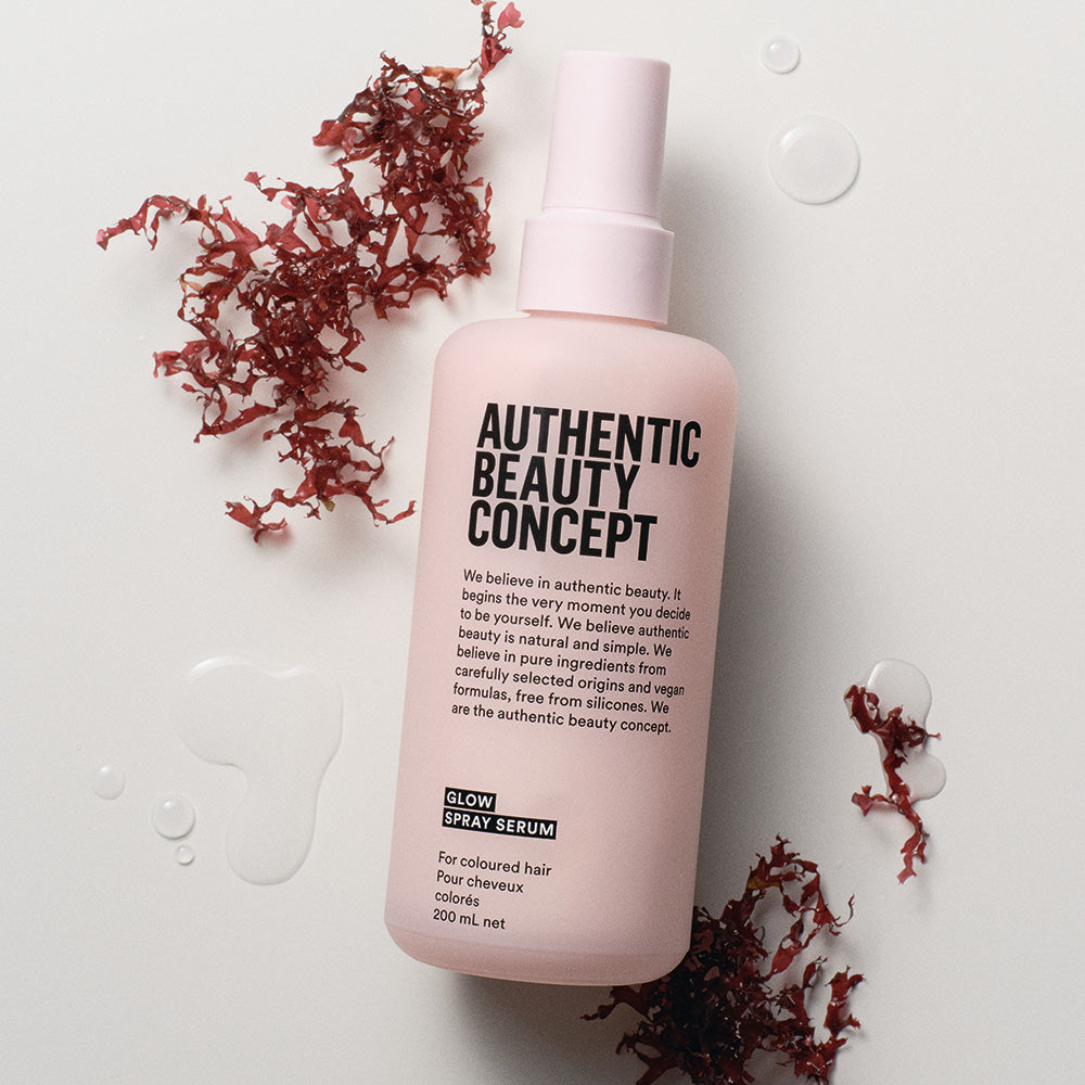 Authentic Beauty Concept  GLOW Spray Serum 200 ml – varme- og UV-beskyttende leave-in for farget hår