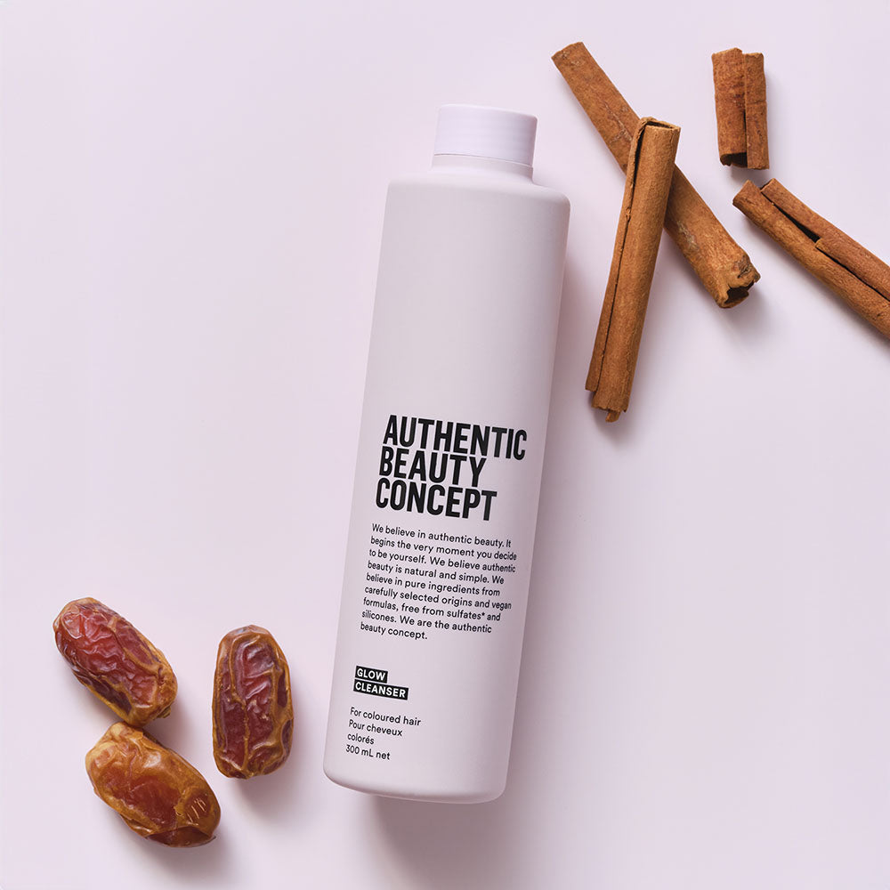 Authentic Beauty Concept GLOW Cleanser 300 ml | Skånsom shampoo for farget hår