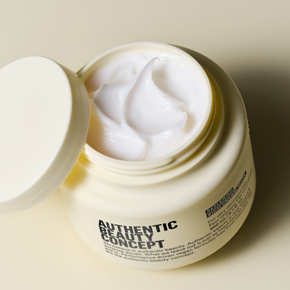 Authentic Beauty Concept Replenish Rich Cream Mask 200ml - intensiv hårkur for tykt og grovt hår
