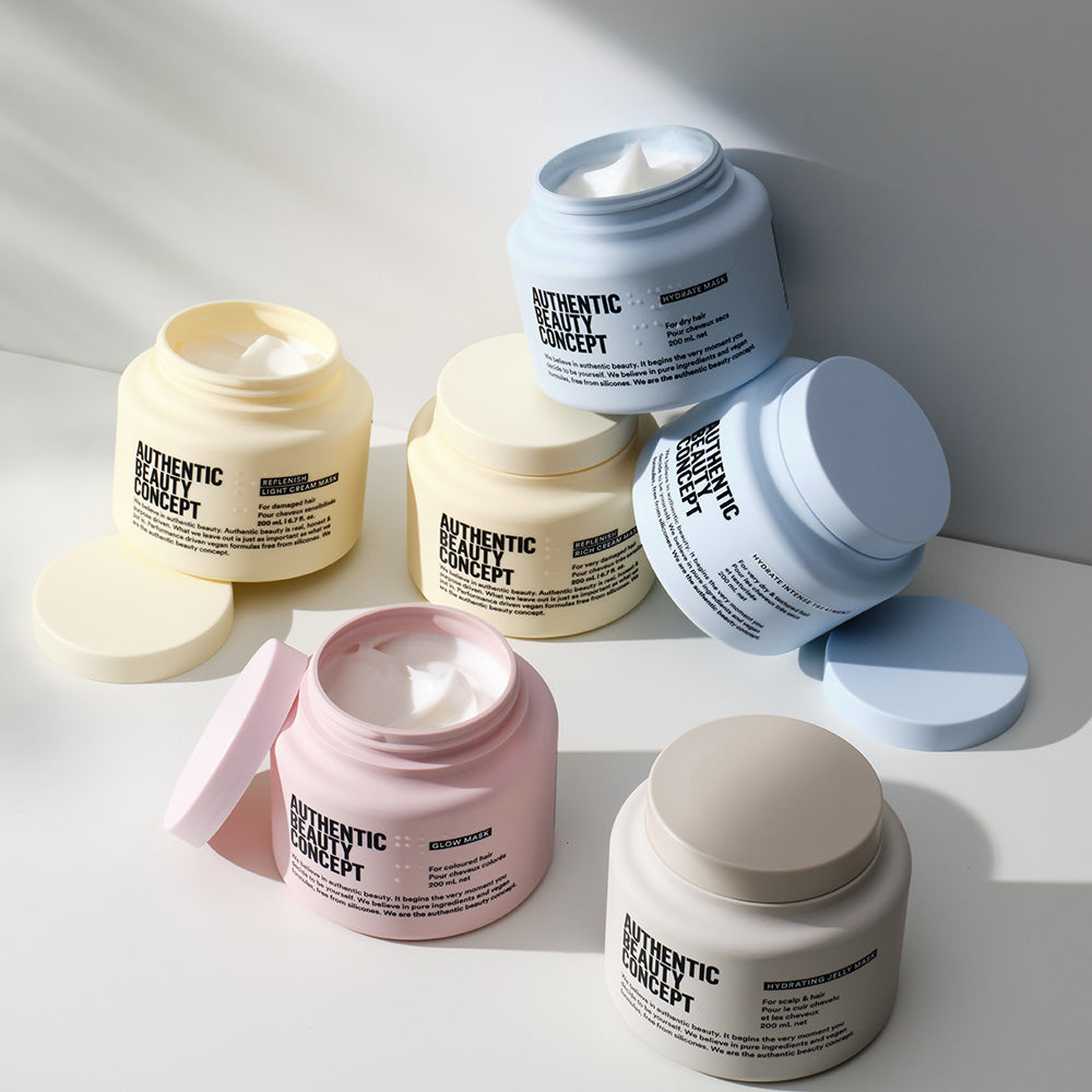 Authentic Beauty Concept Replenish Rich Cream Mask 200ml - intensiv hårkur for tykt og grovt hår