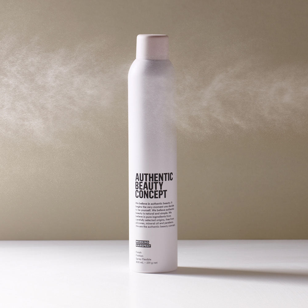 Authentic Beauty Concept Working Hairspray 300 ml | Fleksibelt hold og restyling
