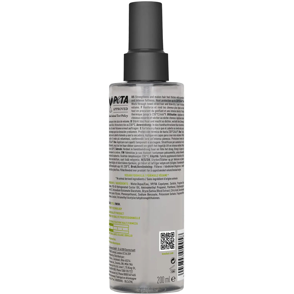 KMS AddVolume Volumizing Spray 200 ml | Volumspray for fint hår