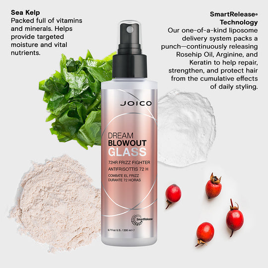 Joico Dream Blowout Glass 200 ml | Glansgivende fønspray mot frizz