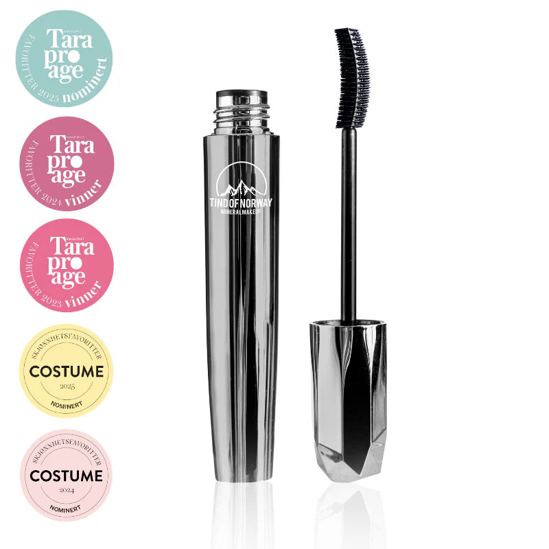 TIND COAL Serum Mascara | Lengde, pleie og definisjon - SORT